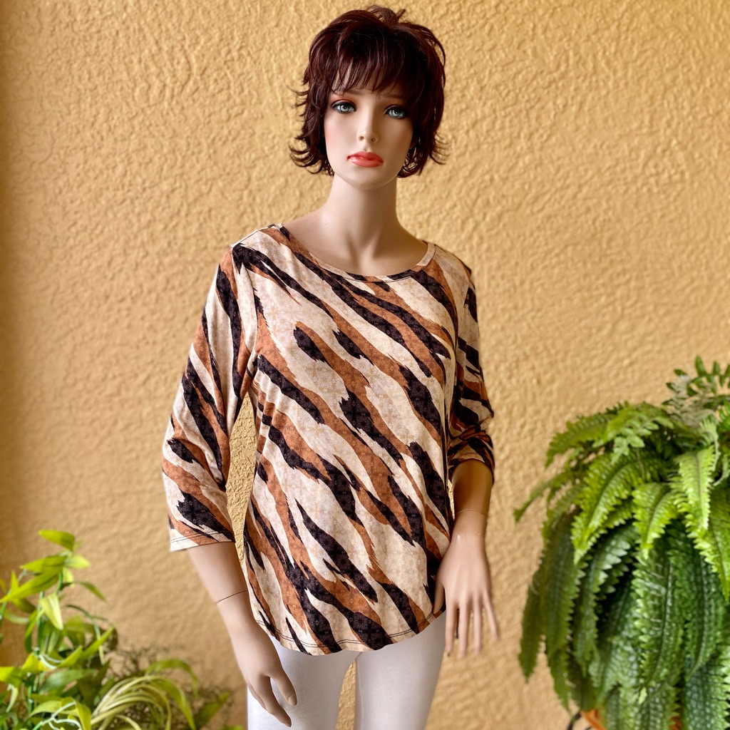 Ruby Rd Brand Earth Tone Color Top Ruby Rd Brand Earth Tone Color Top